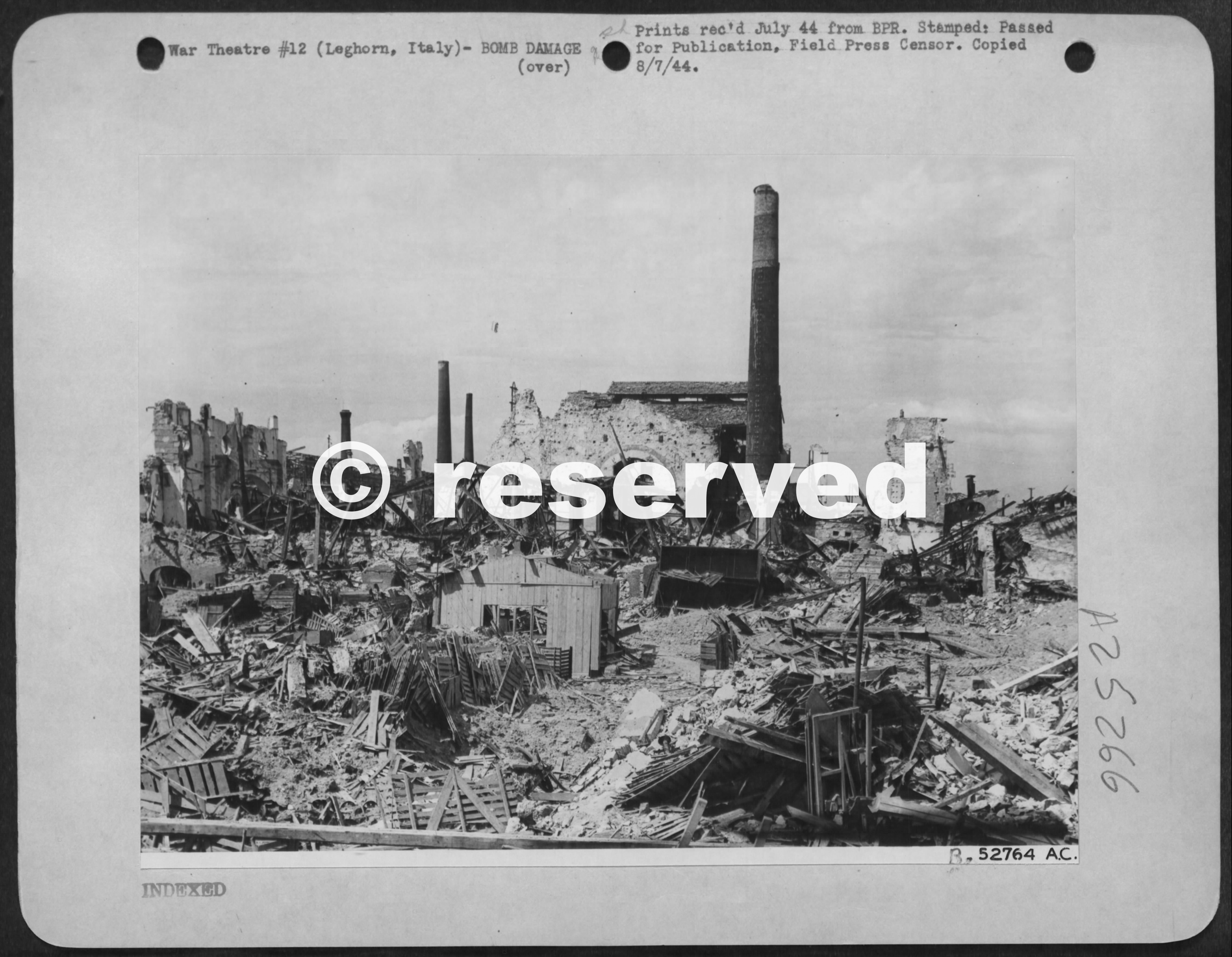 livorno danni bombardamento 1944